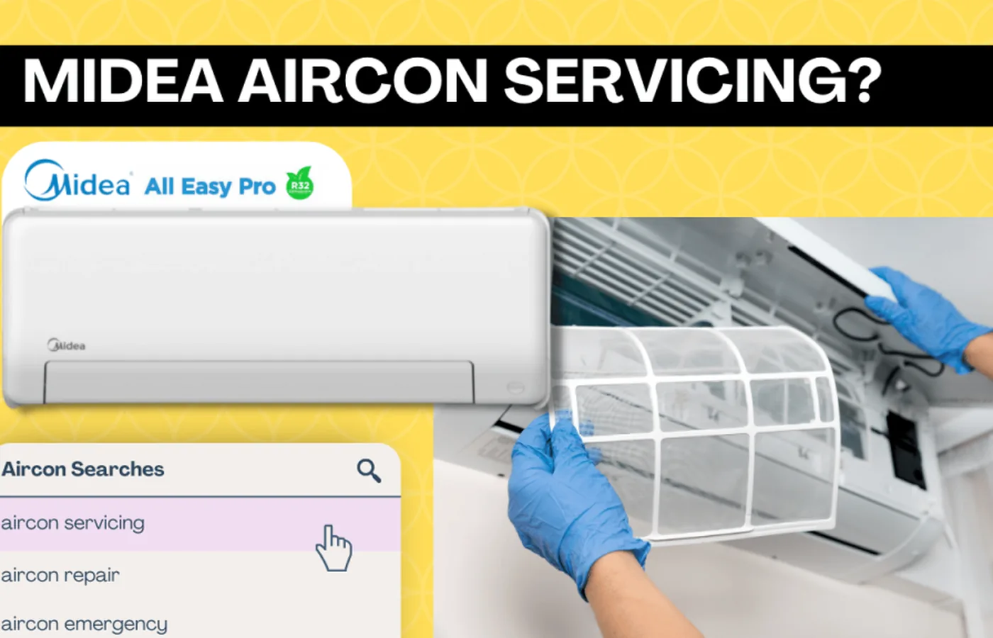 Air conditioner filter being removed during servicing and cleaning